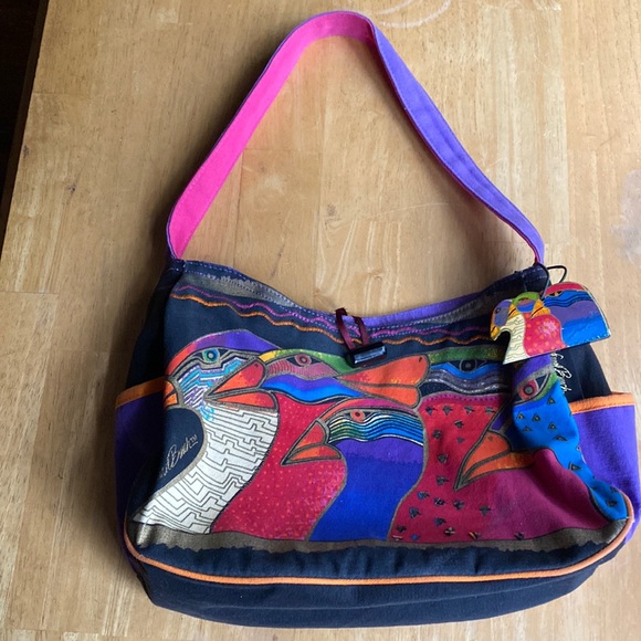 Laurel Burch Handbags - Laurel Burch canvas shoulder bag